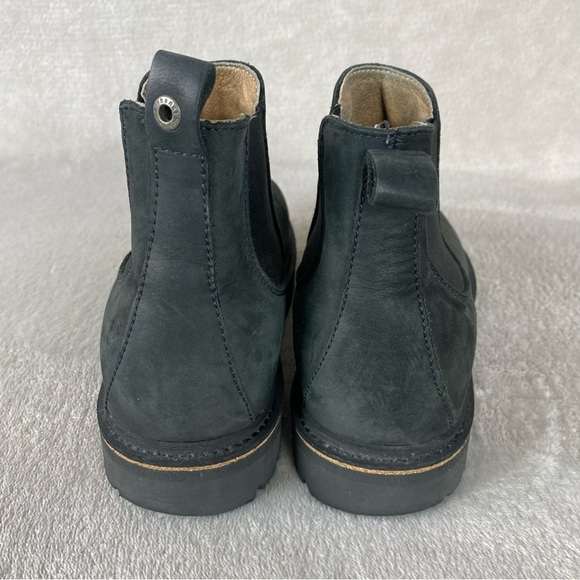 Birkenstock Stalon Women's Chelsea Ankle Boots EU 38 US 7 Black Nubuck Platform - Picture 7 of 11